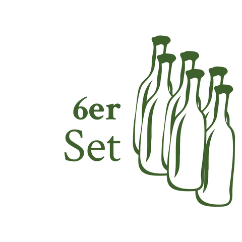 6er Set - Kernölflaschen