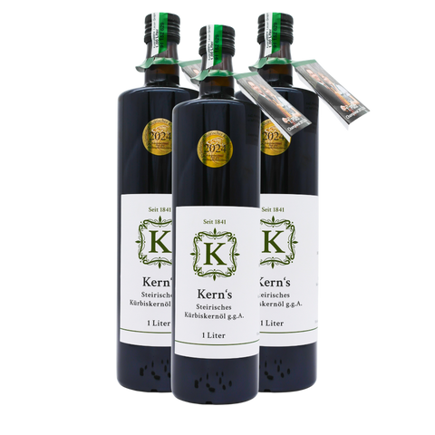 3er Set - 3x1Liter Flaschen - Steirisches Kürbiskernöl