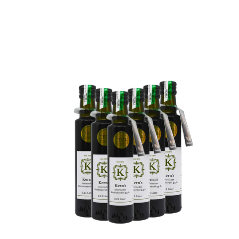 6er Set - 6x0.25Liter Flaschen - Steirisches Kürbiskernöl